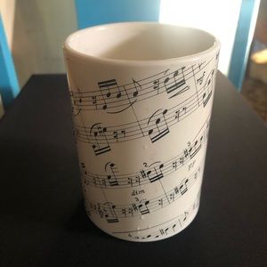 Vintage Musical Notes Pencil Cup